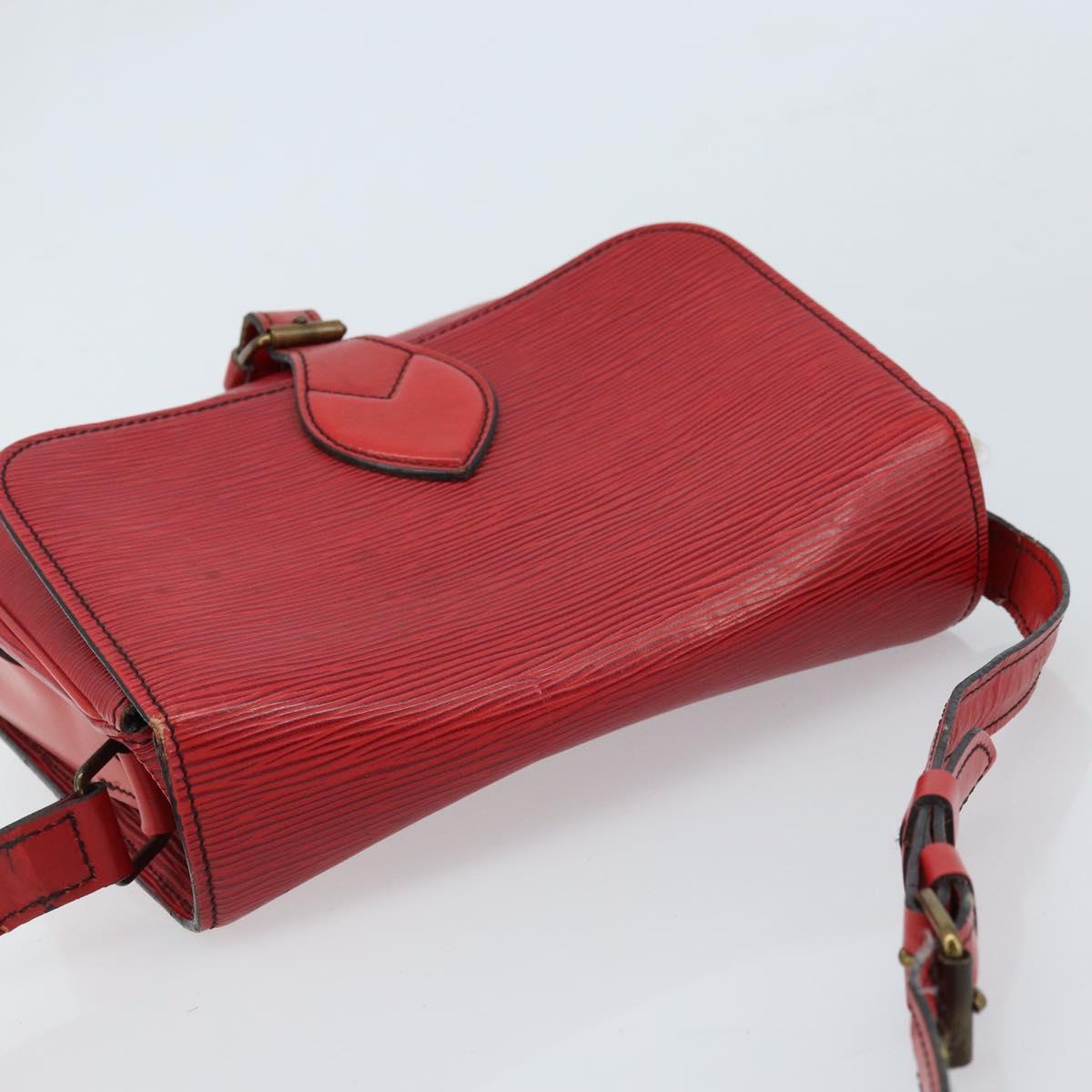 LOUIS VUITTON Epi Cartesier MM Shoulder Bag Red M52247 LV Auth 172584