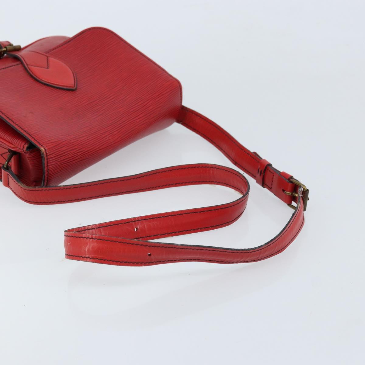 LOUIS VUITTON Epi Cartesier MM Shoulder Bag Red M52247 LV Auth 172584