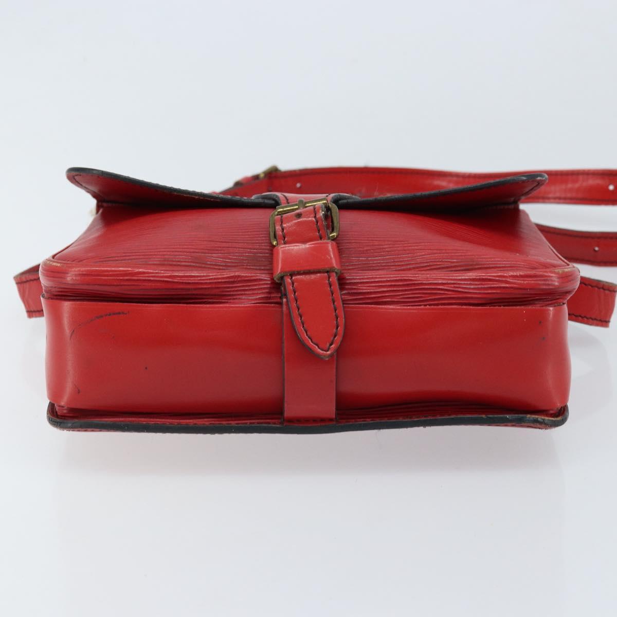 LOUIS VUITTON Epi Cartesier MM Shoulder Bag Red M52247 LV Auth 172584