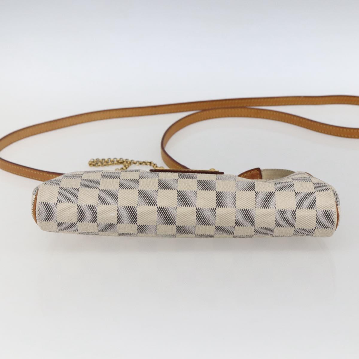 LOUIS VUITTON Damier Azur Eva Shoulder Bag 2way N55214 LV Auth 172596A