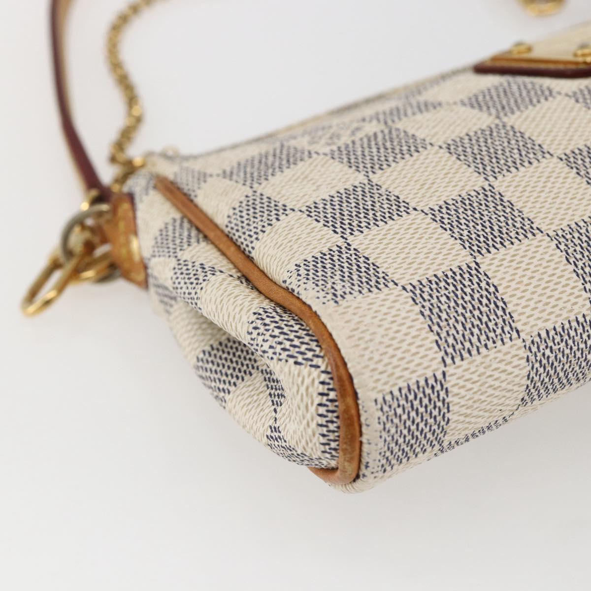 LOUIS VUITTON Damier Azur Eva Shoulder Bag 2way N55214 LV Auth 172596A