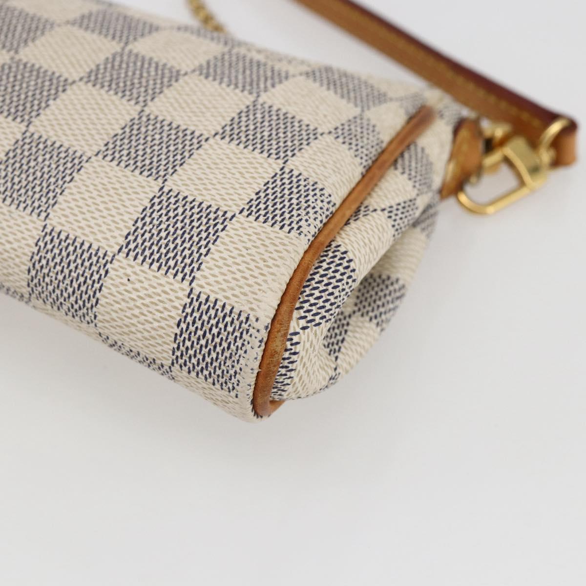 LOUIS VUITTON Damier Azur Eva Shoulder Bag 2way N55214 LV Auth 172596A