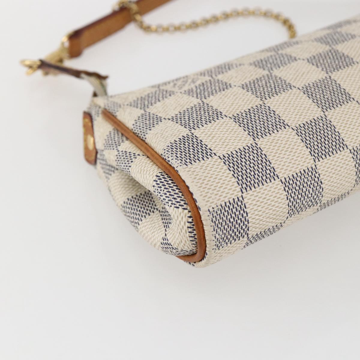 LOUIS VUITTON Damier Azur Eva Shoulder Bag 2way N55214 LV Auth 172596A