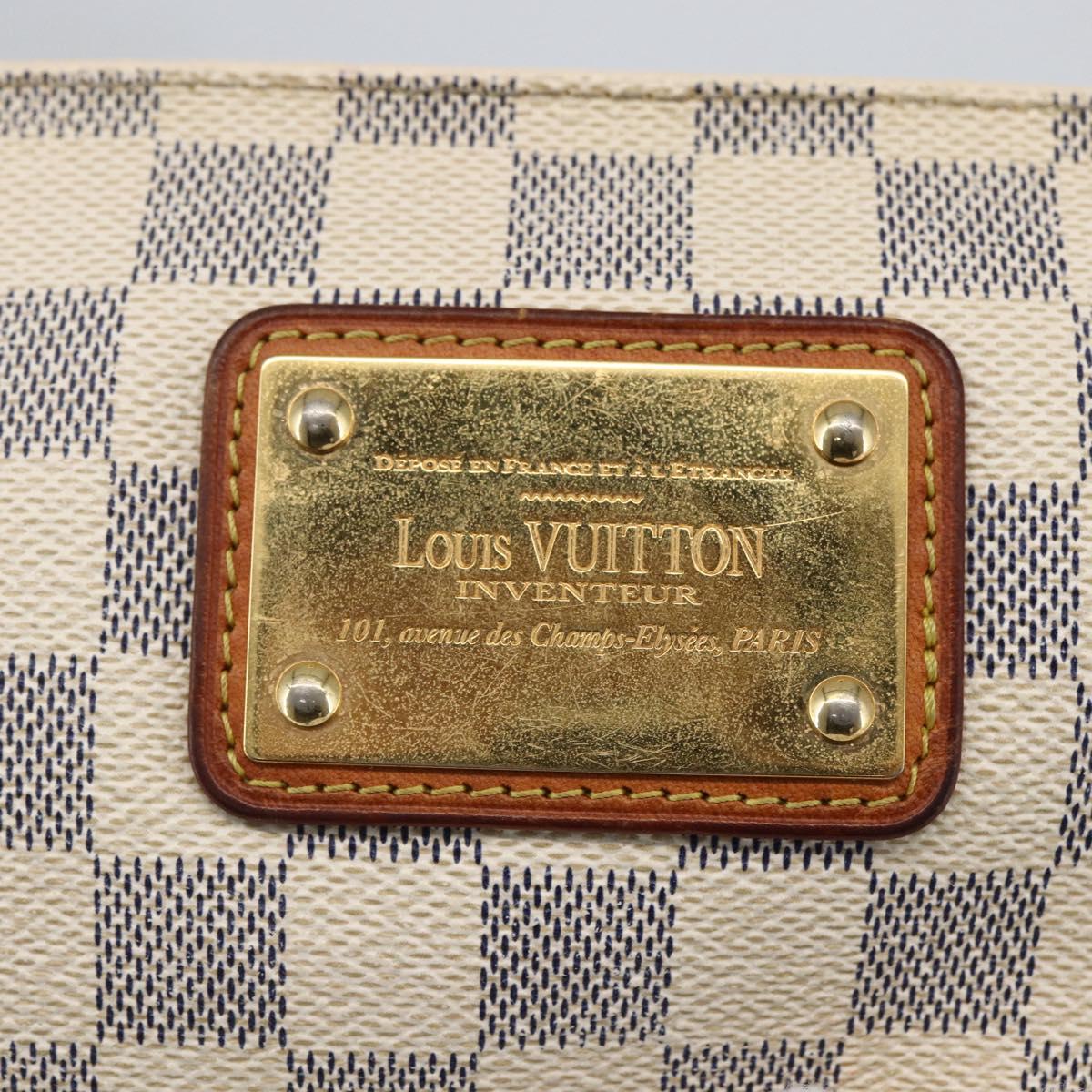 LOUIS VUITTON Damier Azur Eva Shoulder Bag 2way N55214 LV Auth 172596A