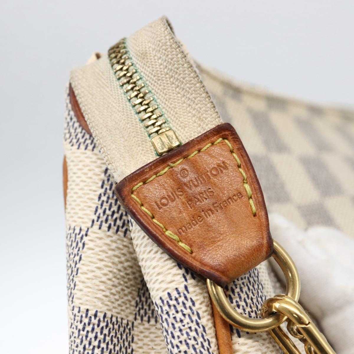 LOUIS VUITTON Damier Azur Eva Shoulder Bag 2way N55214 LV Auth 172596A