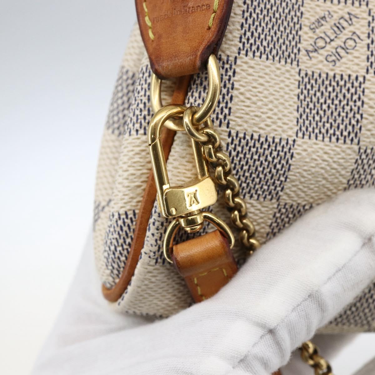 LOUIS VUITTON Damier Azur Eva Shoulder Bag 2way N55214 LV Auth 172596A