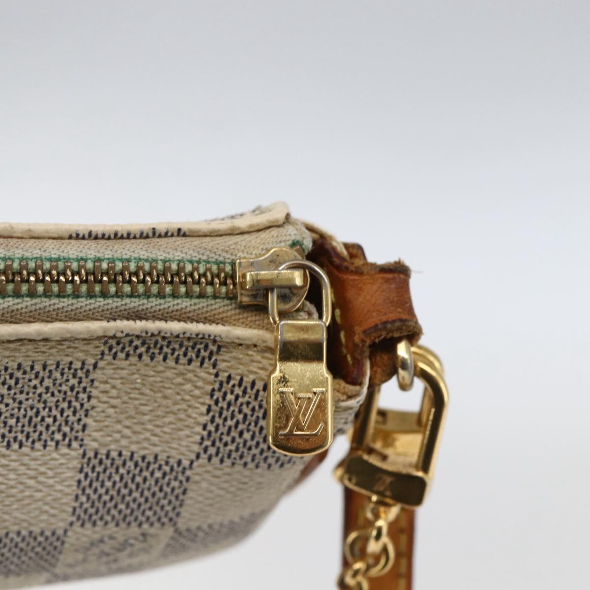 LOUIS VUITTON Damier Azur Eva Shoulder Bag 2way N55214 LV Auth 172596A