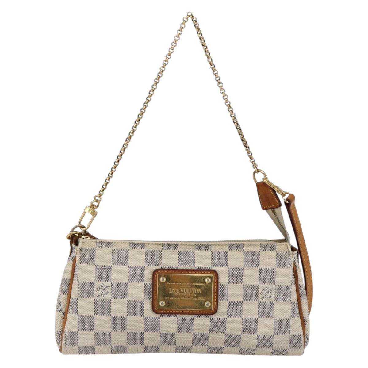 LOUIS VUITTON Damier Azur Eva Shoulder Bag 2way N55214 LV Auth 172596A