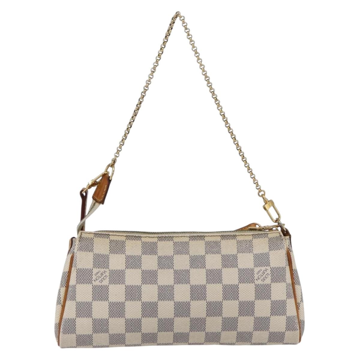 LOUIS VUITTON Damier Azur Eva Shoulder Bag 2way N55214 LV Auth 172596A