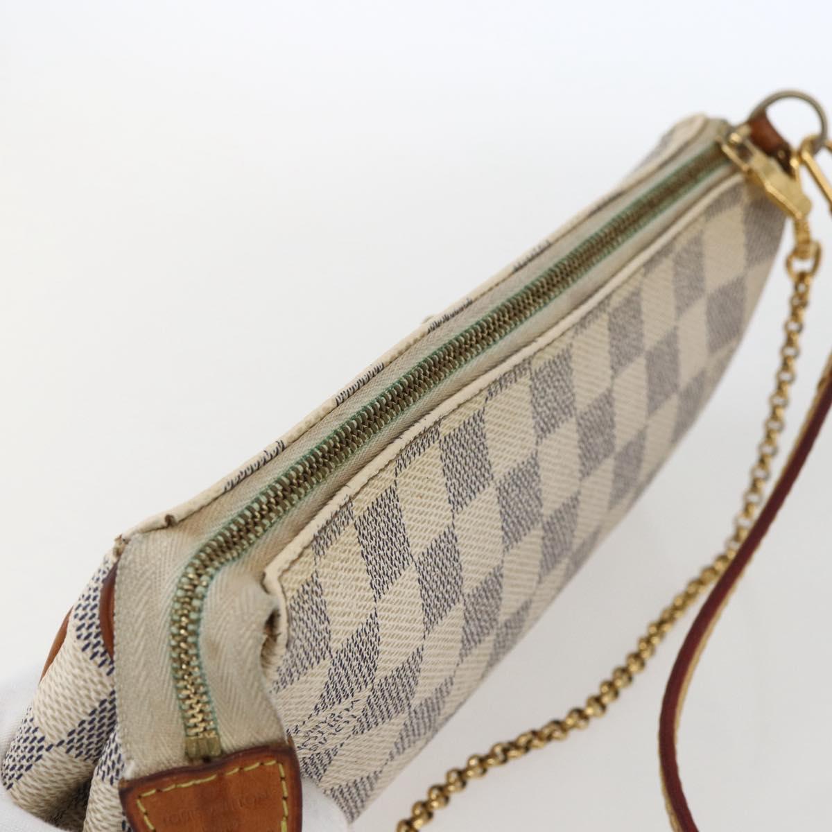 LOUIS VUITTON Damier Azur Eva Shoulder Bag 2way N55214 LV Auth 172596A
