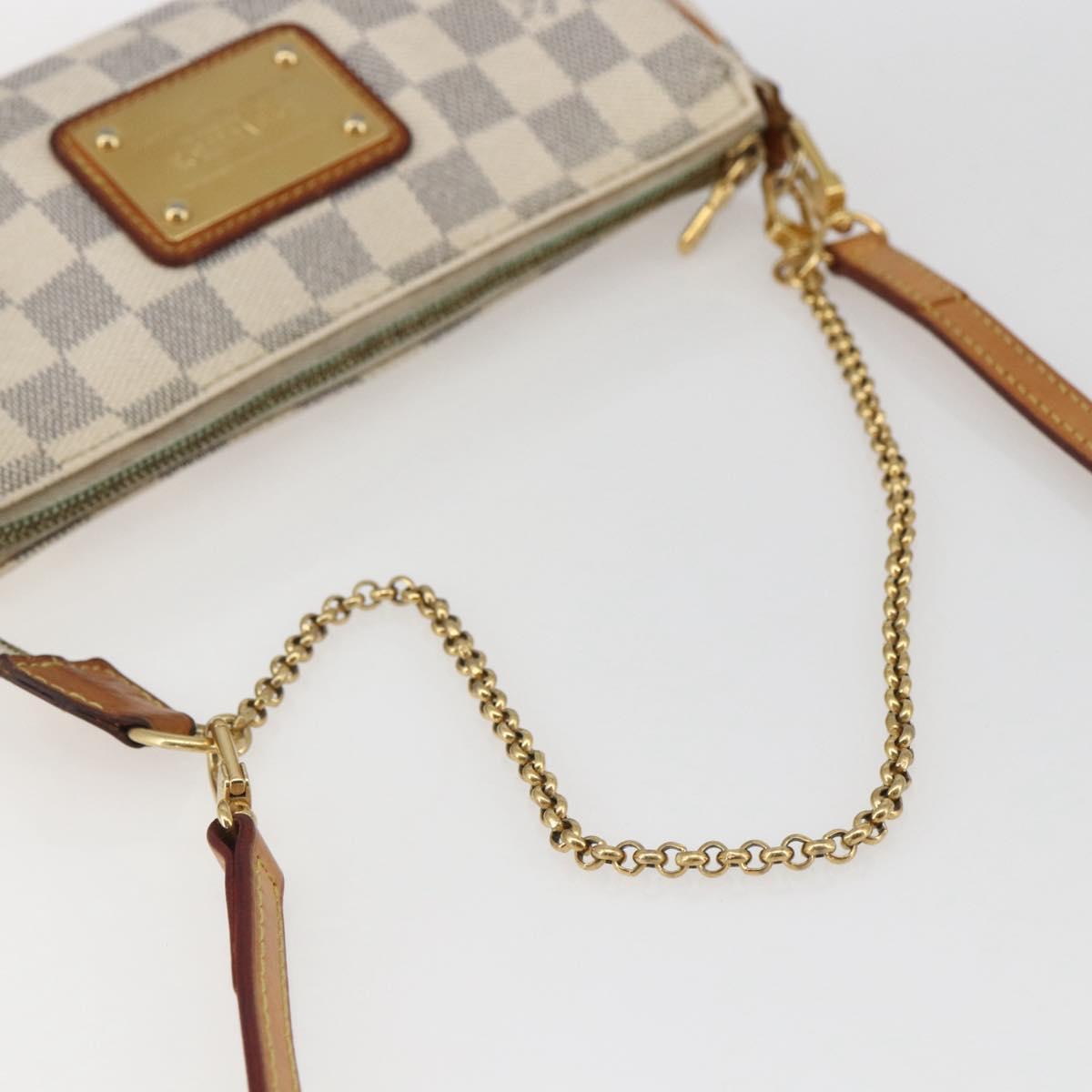 LOUIS VUITTON Damier Azur Eva Shoulder Bag 2way N55214 LV Auth 172596A