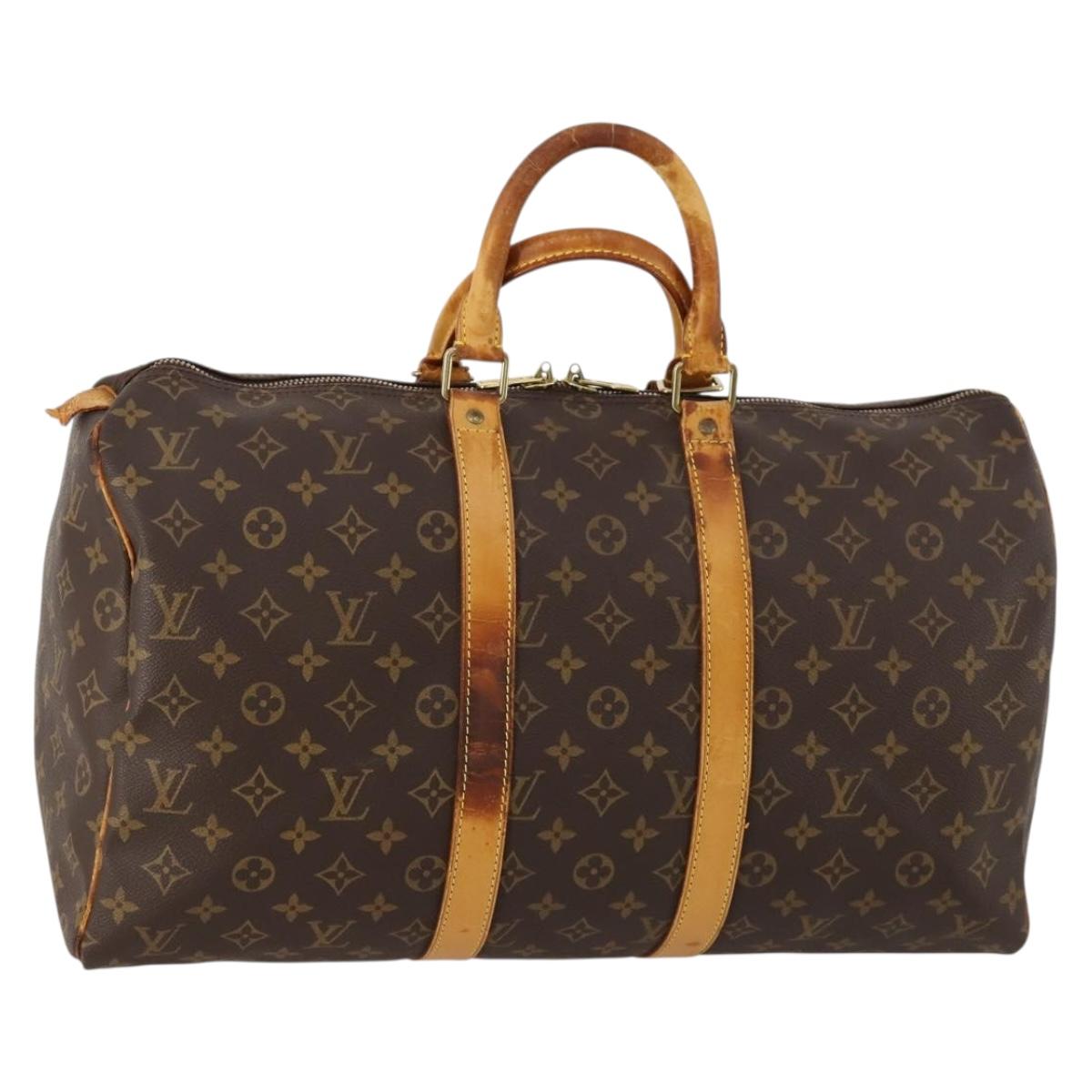 LOUIS VUITTON Monogram Keepall 45 Boston Bag M41428 LV Auth 172601