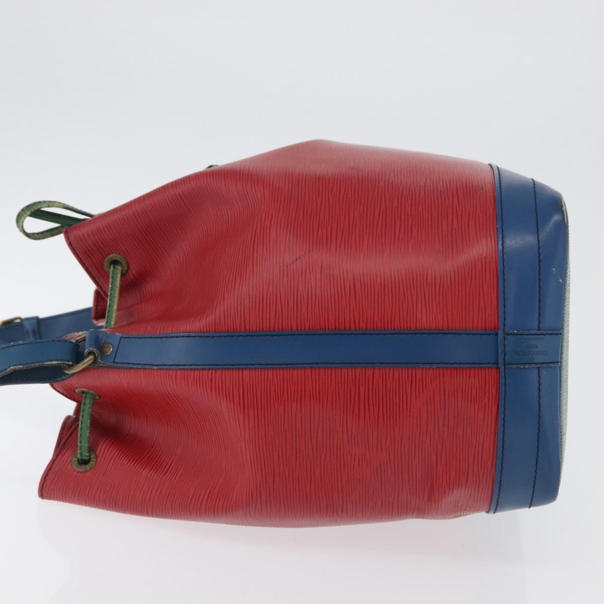LOUIS VUITTON Epi Noe Shoulder Bag Tricolor Red Blue M44084 LV Auth 172622