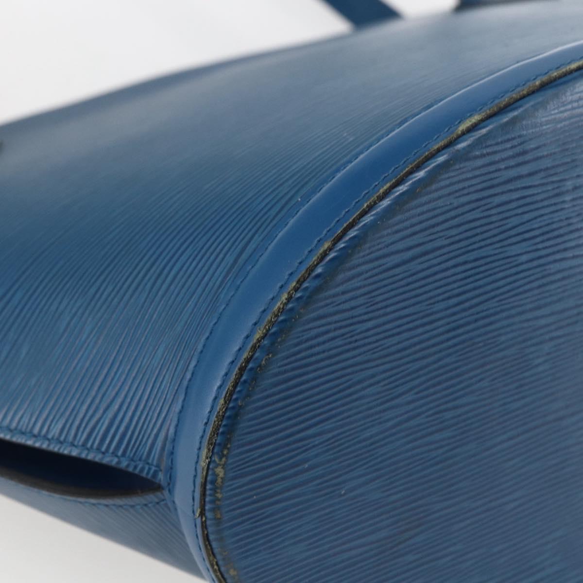 LOUIS VUITTON Epi Saint Jacques Shopping Shoulder Bag Blue M52275 LV Auth 172629