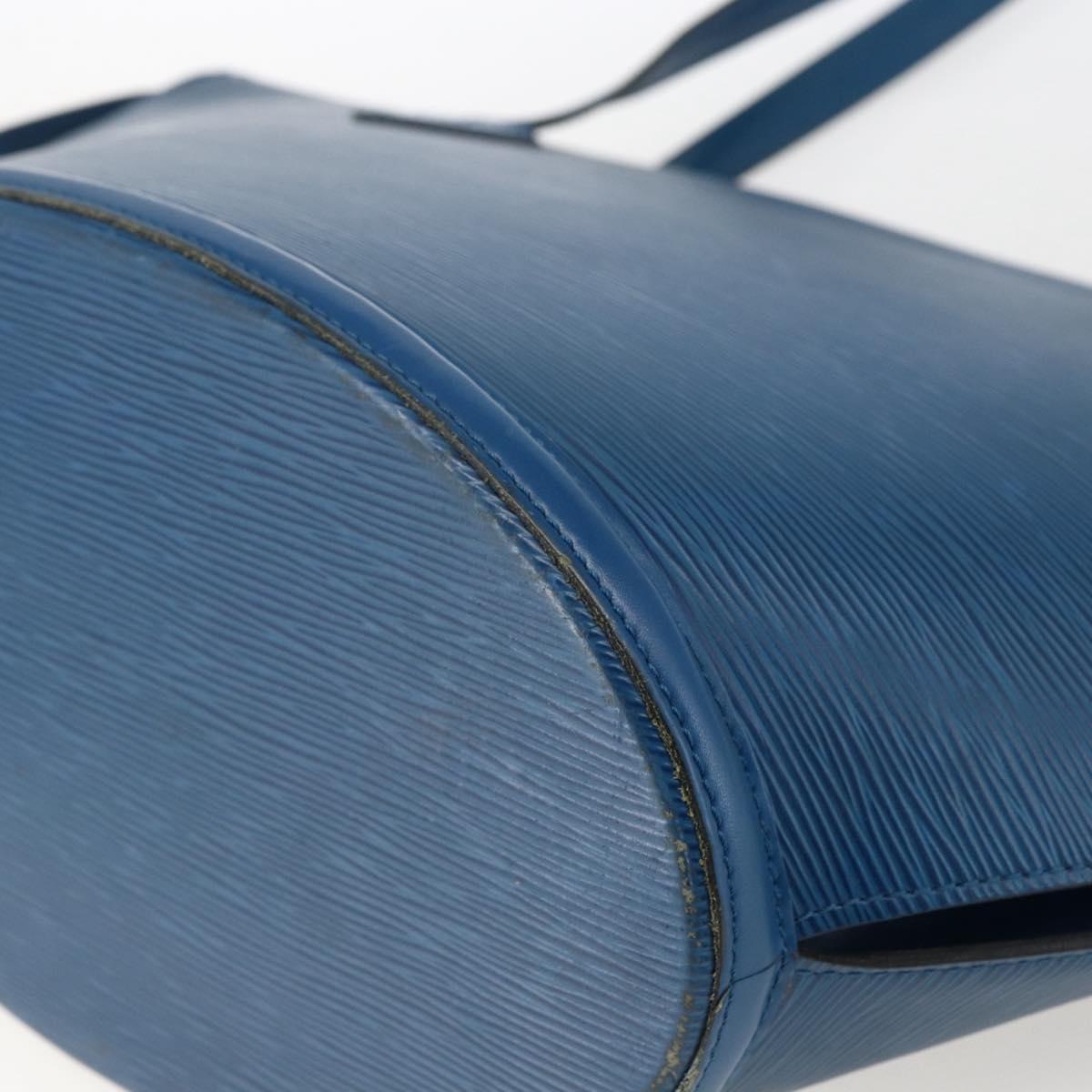 LOUIS VUITTON Epi Saint Jacques Shopping Shoulder Bag Blue M52275 LV Auth 172629