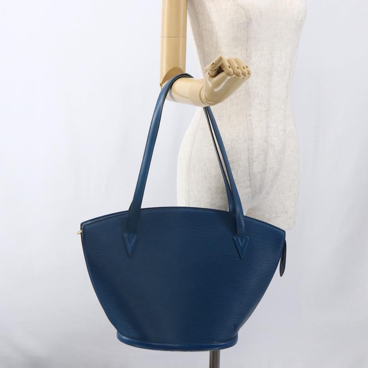 LOUIS VUITTON Epi Saint Jacques Shopping Shoulder Bag Blue M52275 LV Auth 172629