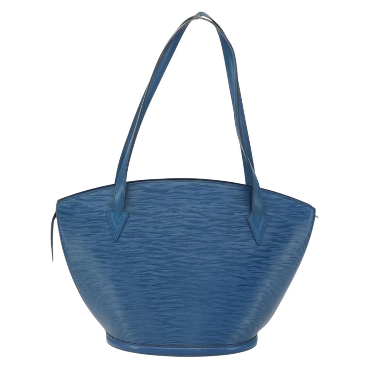 LOUIS VUITTON Epi Saint Jacques Shopping Shoulder Bag Blue M52275 LV Auth 172629