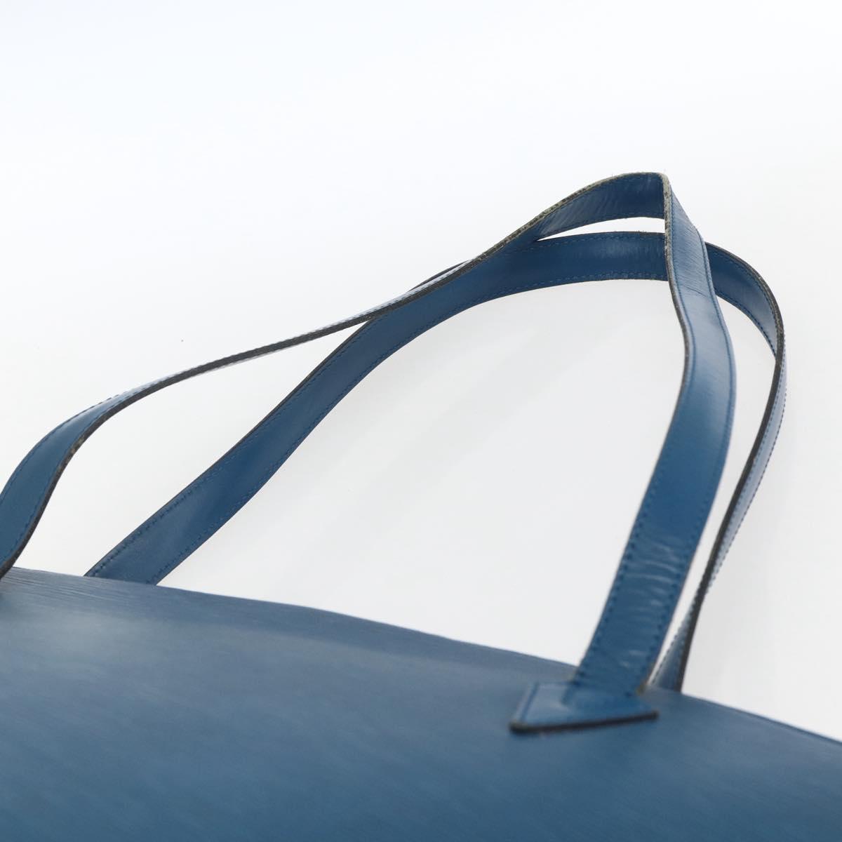 LOUIS VUITTON Epi Saint Jacques Shopping Shoulder Bag Blue M52275 LV Auth 172629