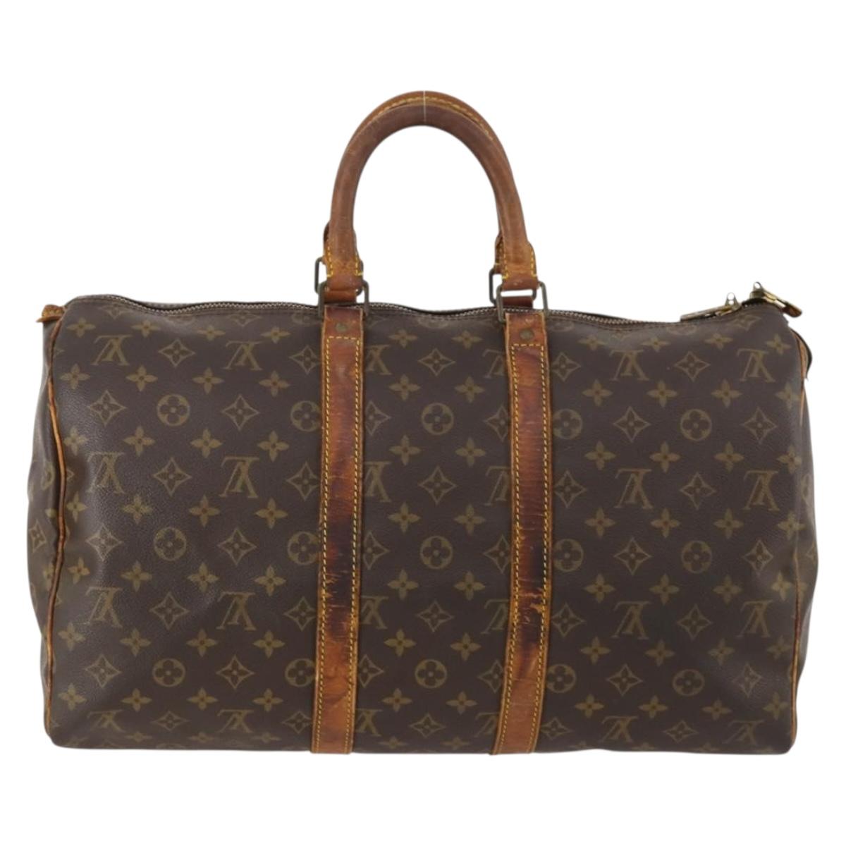 LOUIS VUITTON Monogram Keepall 45 Boston Bag M41428 LV Auth 172630