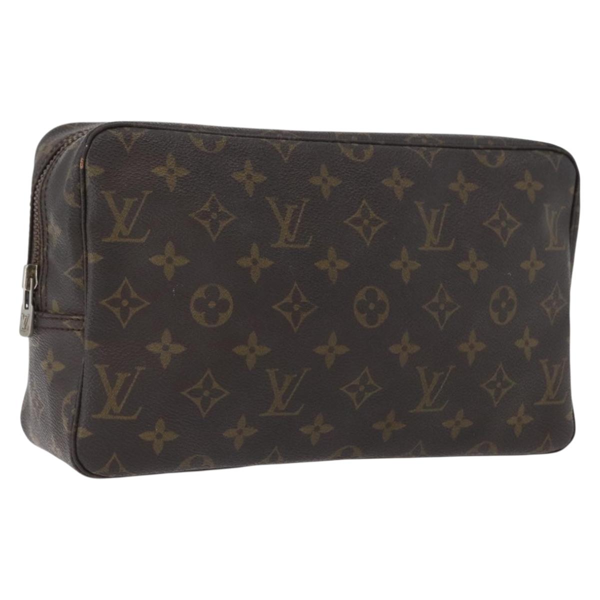 LOUIS VUITTON Monogram Trousse Toilette 28 Clutch Bag M47522 LV Auth 172655