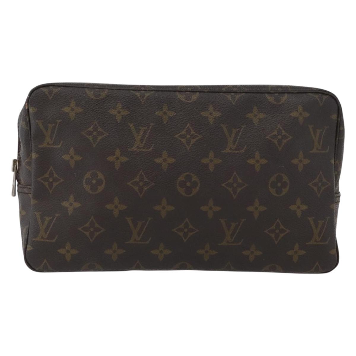 LOUIS VUITTON Monogram Trousse Toilette 28 Clutch Bag M47522 LV Auth 172655