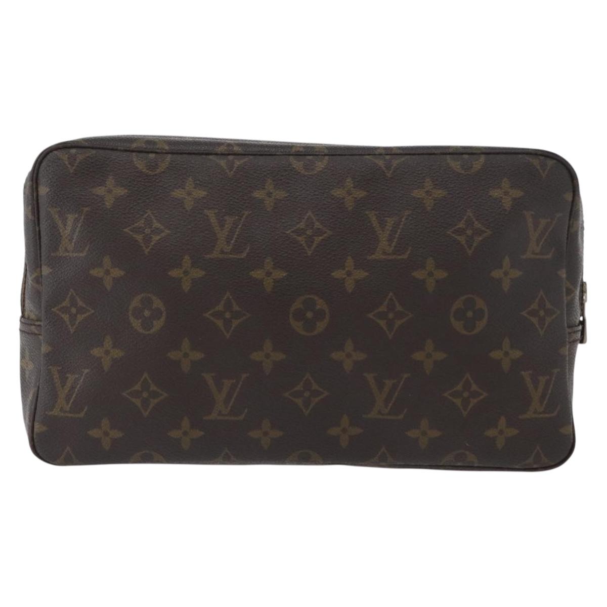 LOUIS VUITTON Monogram Trousse Toilette 28 Clutch Bag M47522 LV Auth 172655