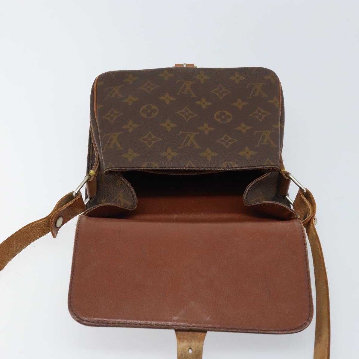 LOUIS VUITTON Monogram Cartouchiere MM Shoulder Bag M51253 LV Auth 172656