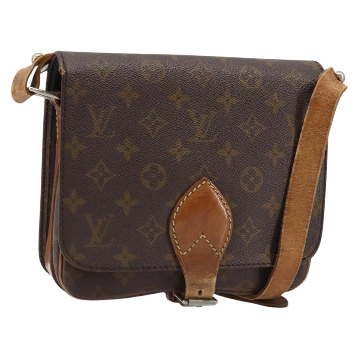 LOUIS VUITTON Monogram Cartouchiere MM Shoulder Bag M51253 LV Auth 172656