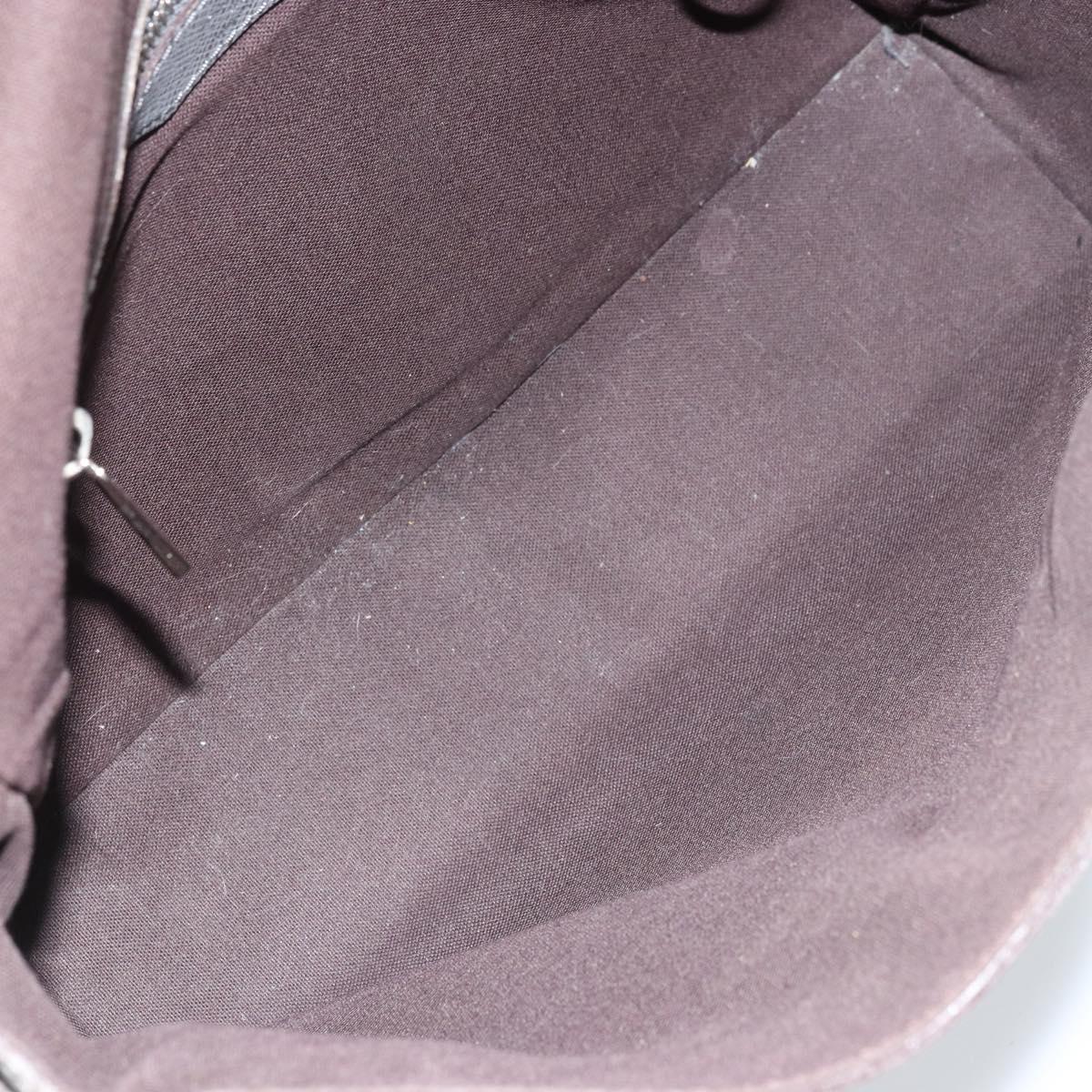LOUIS VUITTON Taiga Roman MM Shoulder Bag Gray Gracie M32623 LV Auth 172661