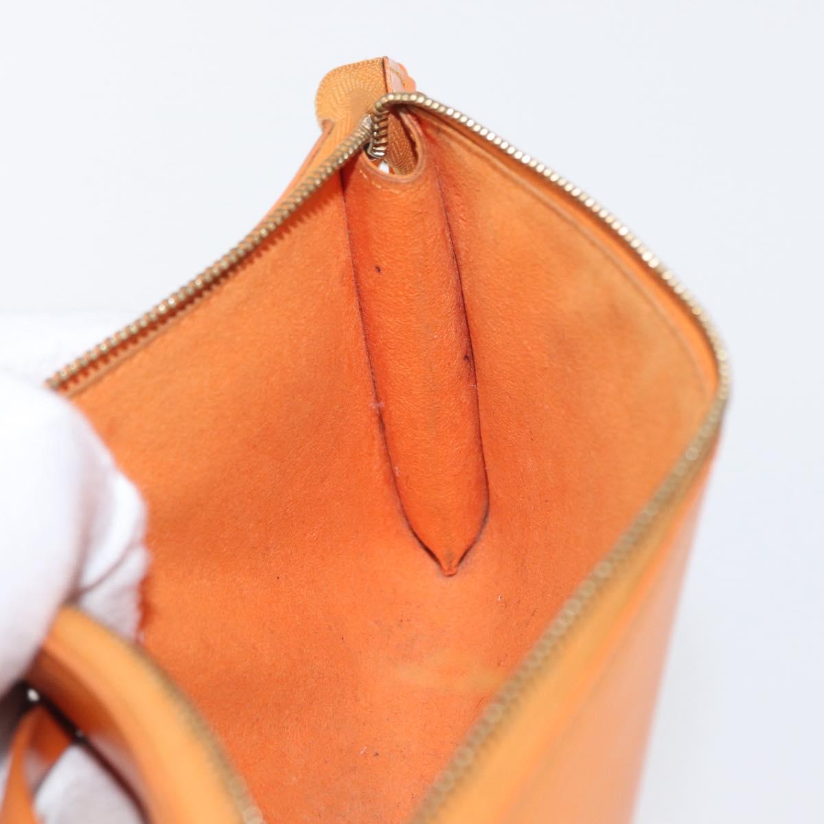LOUIS VUITTON Epi Pochette Accessoires Pouch Orange Mandarin M5294H Auth 172673
