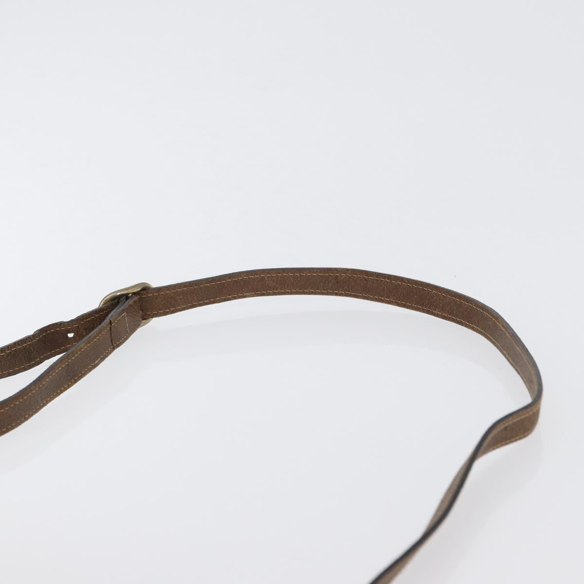 GUCCI GG Supreme Web Sherry Line Bag PVC Beige Gold 001 3654 5 Auth 172680