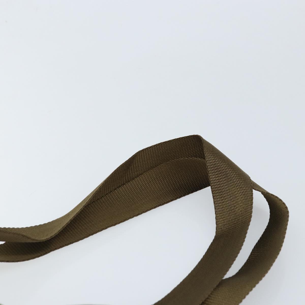 PRADA Tote Bag Nylon Green Silver Auth 172684