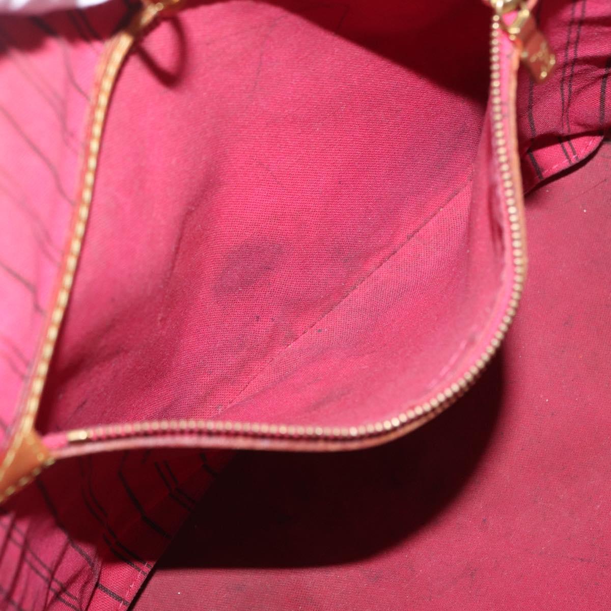 LOUIS VUITTON Monogram Bay Neverfull MM Tote Bag Red Pink M41991 LV Auth 172688