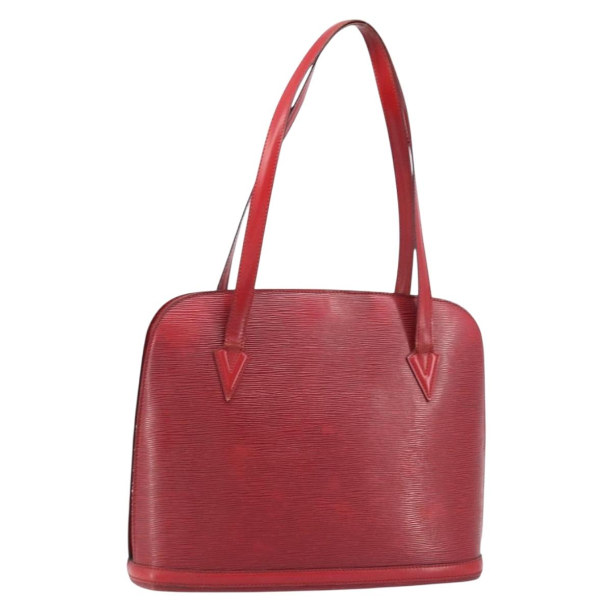 LOUIS VUITTON Epi Lussac Shoulder Bag Red M52287 LV Auth 172737