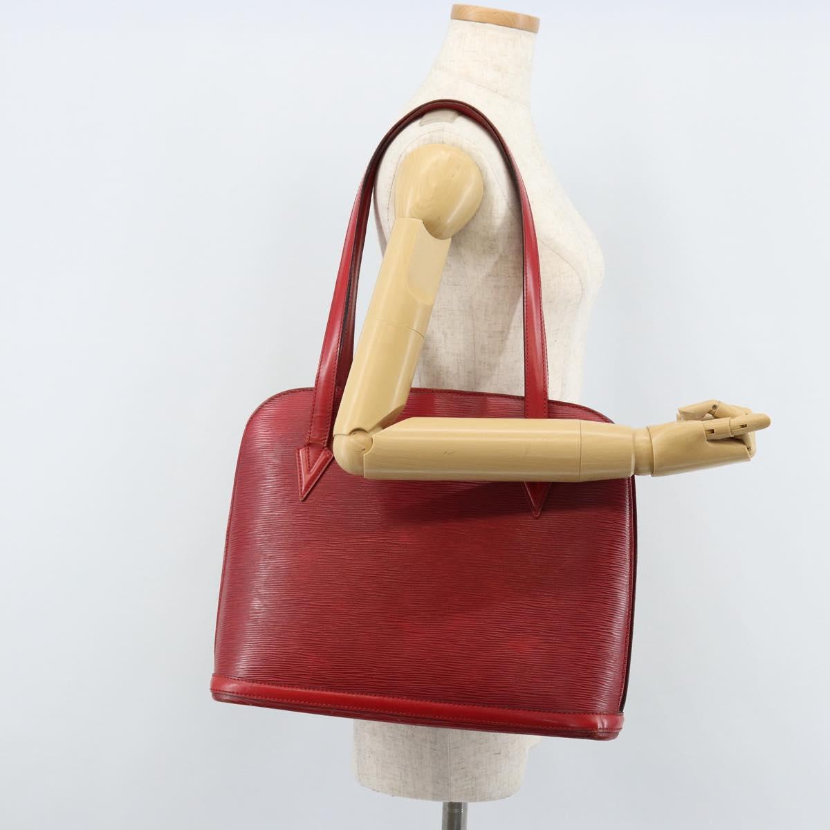 LOUIS VUITTON Epi Lussac Shoulder Bag Red M52287 LV Auth 172737