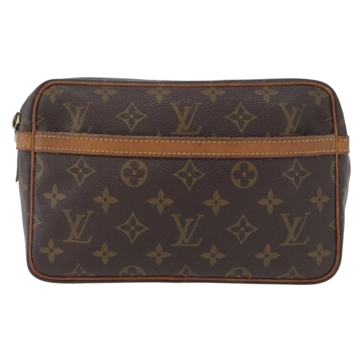 LOUIS VUITTON Monogram Compiegne 23 Clutch Bag M51847 LV Auth 172739