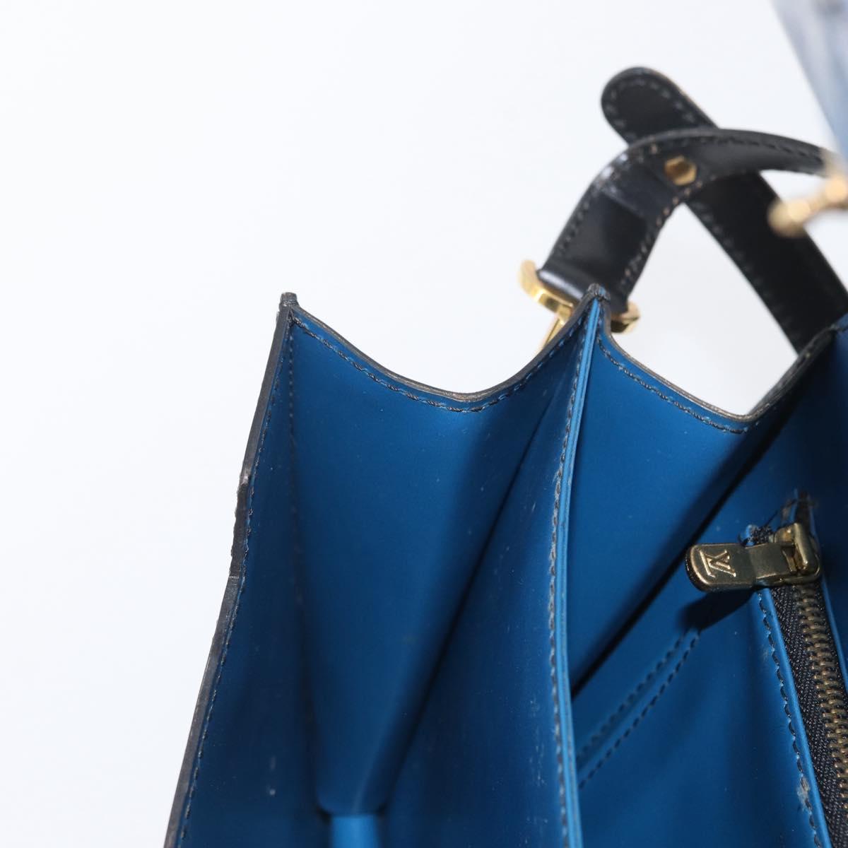 LOUIS VUITTON Epi Osh Shoulder Bag Black Blue M52445 LV Auth 172755
