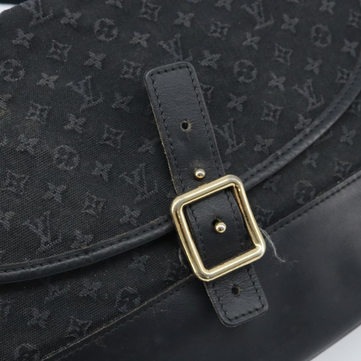 LOUIS VUITTON Monogram Mini Belanger Shoulder Bag Black M92672 LV Auth 172756