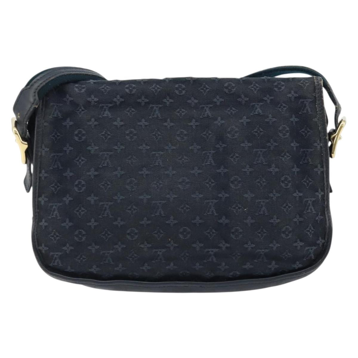 LOUIS VUITTON Monogram Mini Belanger Shoulder Bag Black M92672 LV Auth 172756