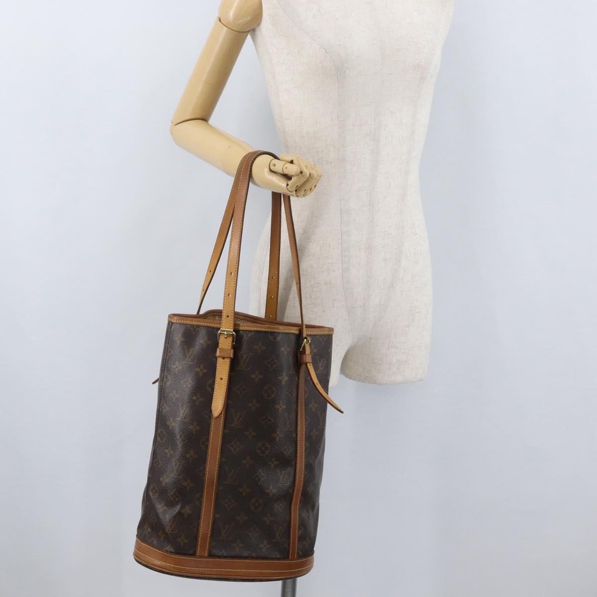 LOUIS VUITTON Monogram Bucket GM Shoulder Bag M42236 LV Auth 172758