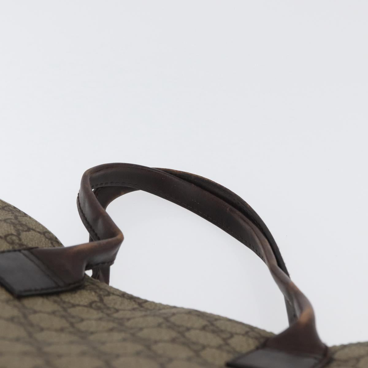 GUCCI GG Supreme Tote Bag PVC Beige 91249 Auth 172761