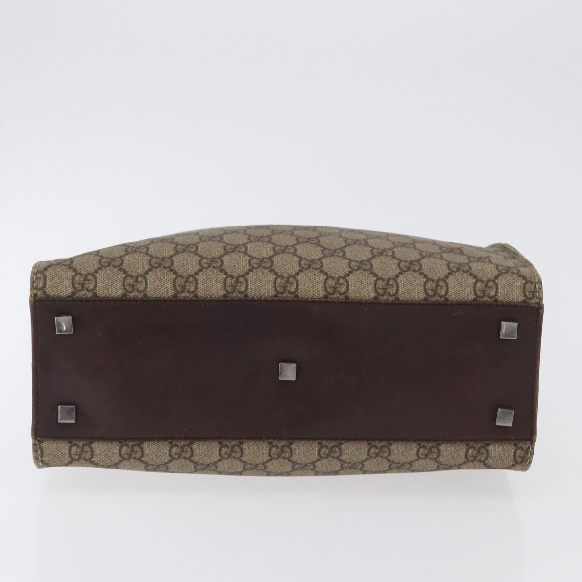 GUCCI GG Supreme Tote Bag PVC Beige 91249 Auth 172761