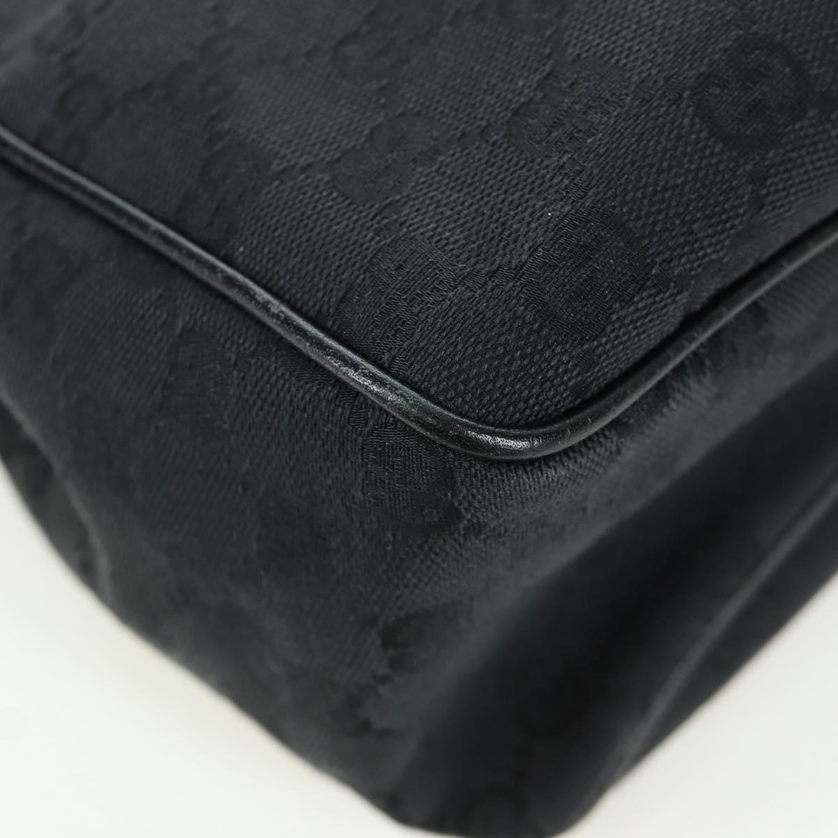 GUCCI GG Canvas Hand Bag Black 106495 Auth 172765V