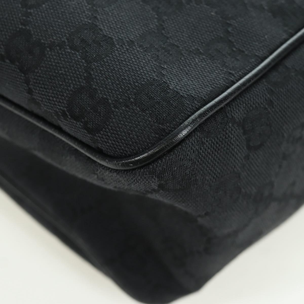 GUCCI GG Canvas Hand Bag Black 106495 Auth 172765V