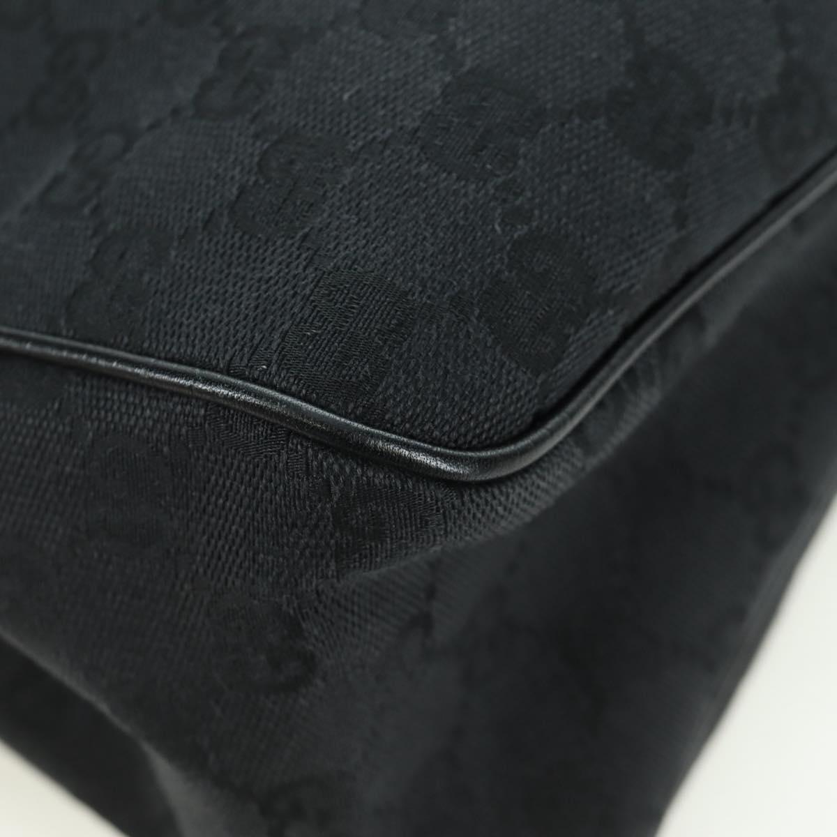 GUCCI GG Canvas Hand Bag Black 106495 Auth 172765V