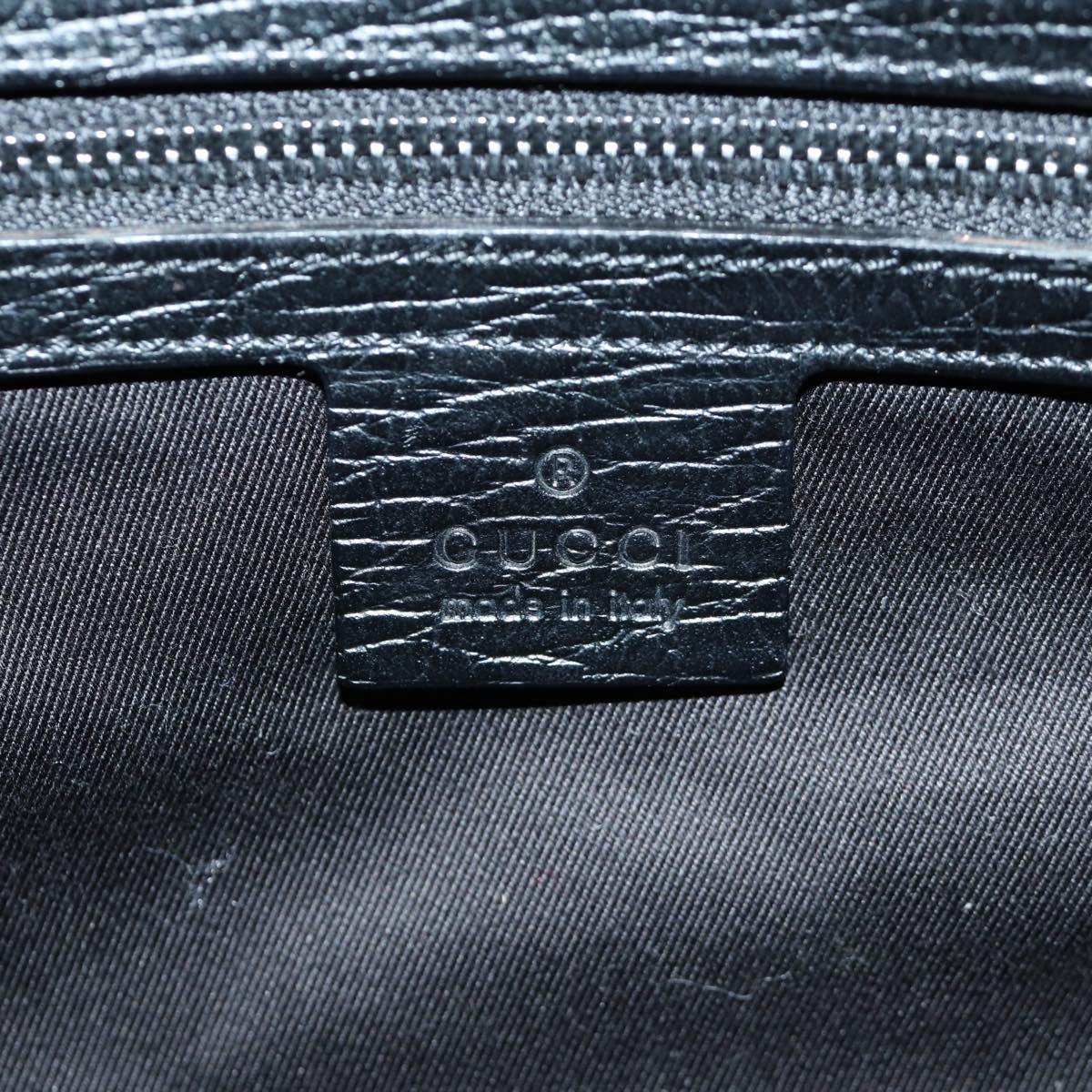 GUCCI GG Canvas Hand Bag Black 106495 Auth 172765V