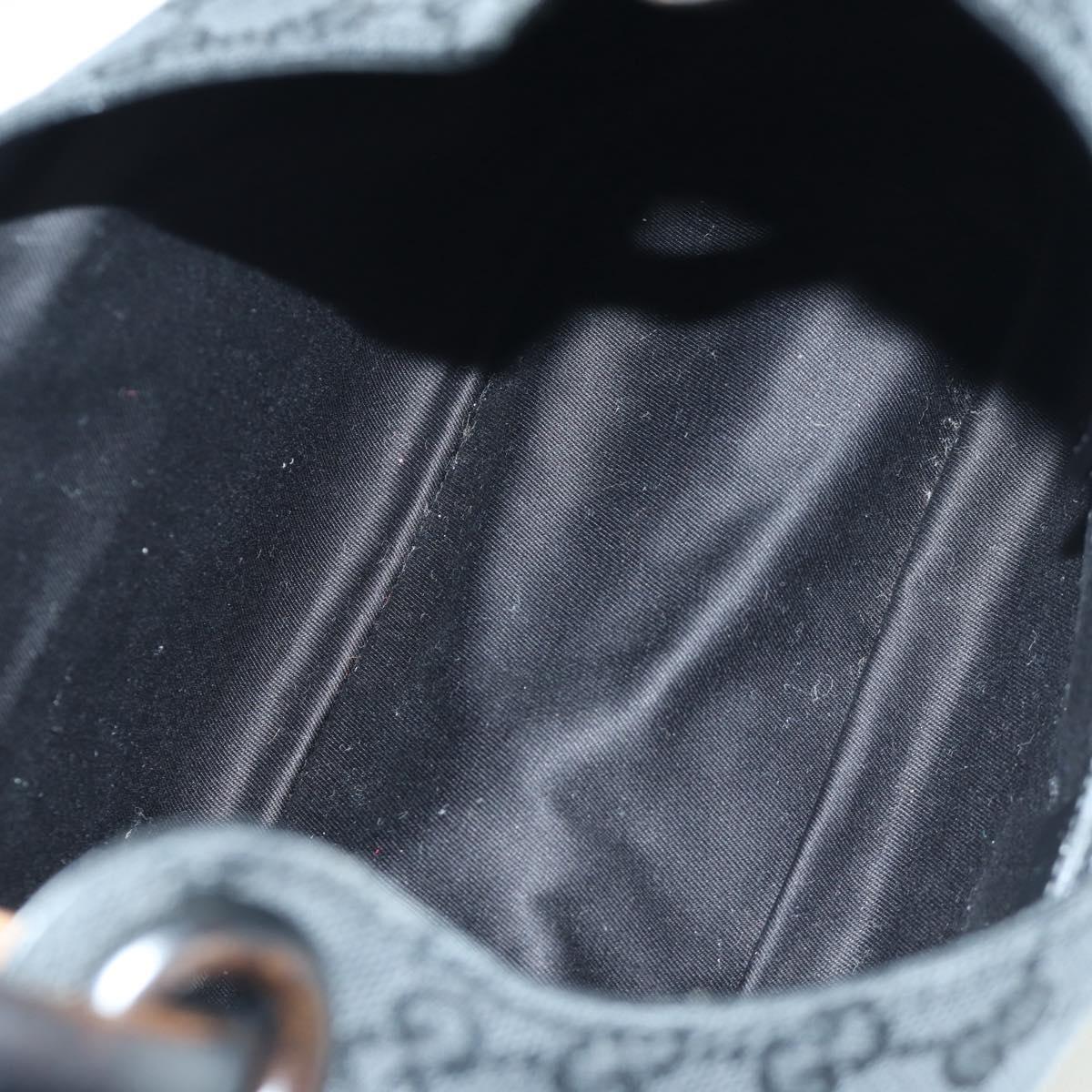 GUCCI GG Canvas Hand Bag Black 106495 Auth 172765V