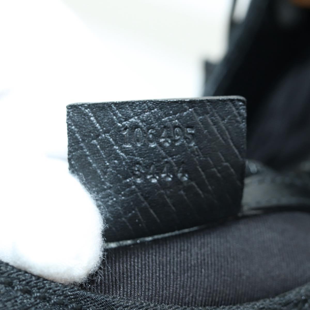 GUCCI GG Canvas Hand Bag Black 106495 Auth 172765V