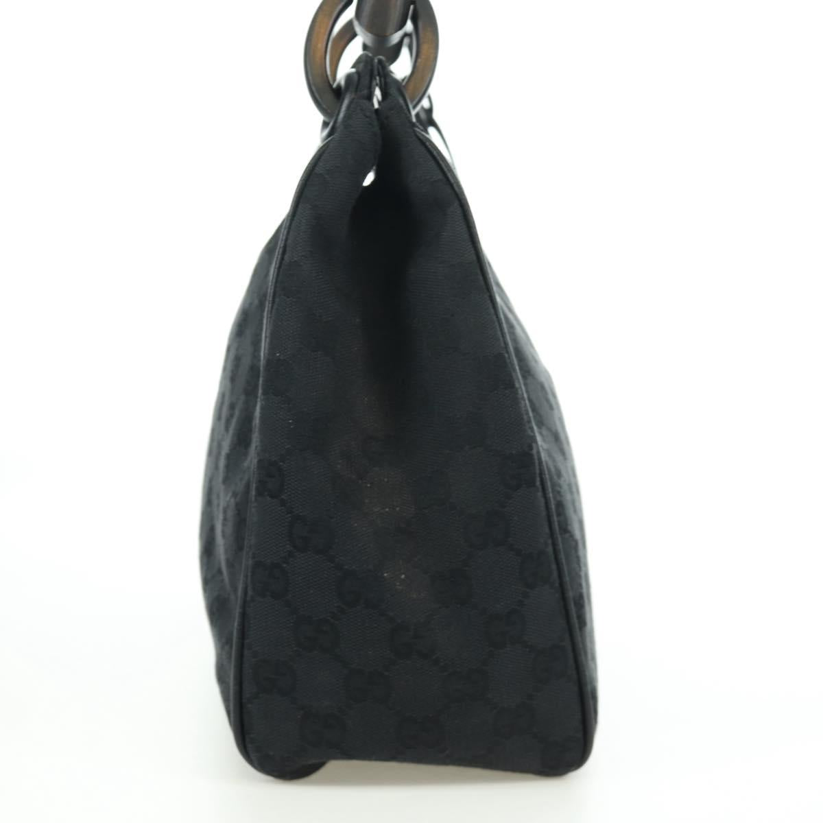 GUCCI GG Canvas Hand Bag Black 106495 Auth 172765V
