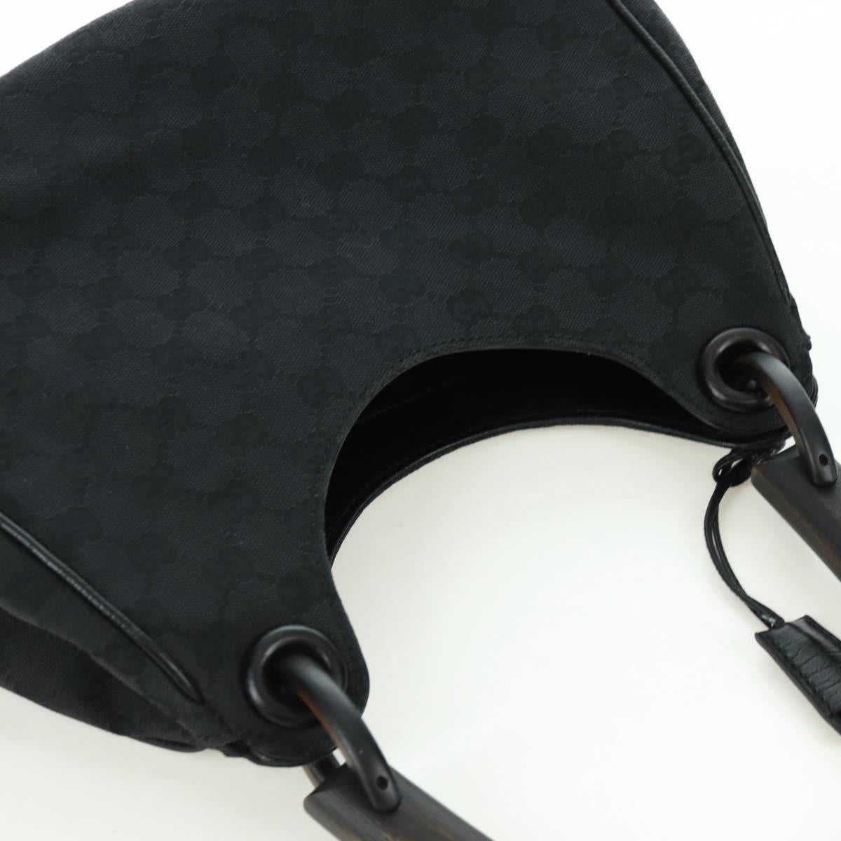 GUCCI GG Canvas Hand Bag Black 106495 Auth 172765V